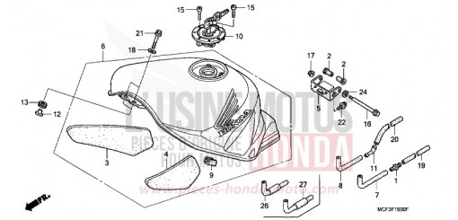 FUEL TANK VTR1000SP1 de 2001